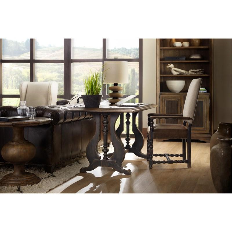 Large Picture of Hooker Furniture 5960-75400-BLK Hill Country Comfort Upholstered Arm Chair