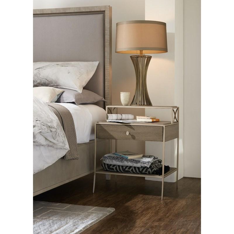 Large Picture of Hooker Furniture 5990-90116-DKW Elixir Leg Nightstand