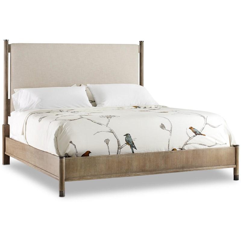 Hooker Furniture 6050-90960-GRY Affinity California King Upholstered Bed