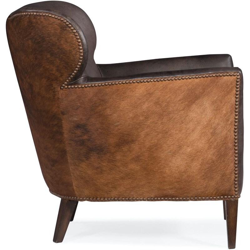Large Picture of Hooker Furniture CC469-089 Kato Leather Club Chair with Dark HOH