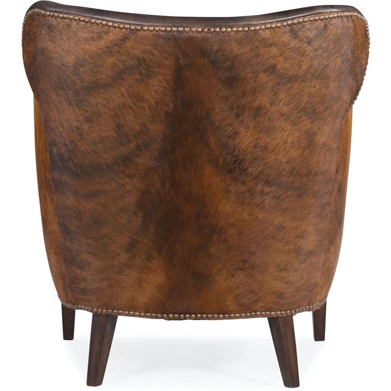 Large Picture of Hooker Furniture CC469-089 Kato Leather Club Chair with Dark HOH