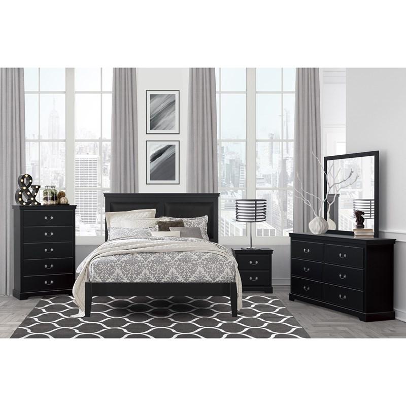 Large Picture of Homelegance Seabright 1519BK-1* Queen Bed