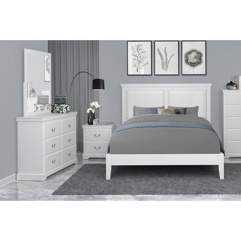 Large Picture of Homelegance Seabright 1519WHK-1EK* Eastern King Bed