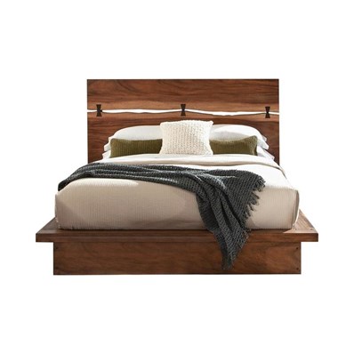 Coaster Furniture Winslow 223250KE Wood Eastern King Panel Bed - Smokey Walnut