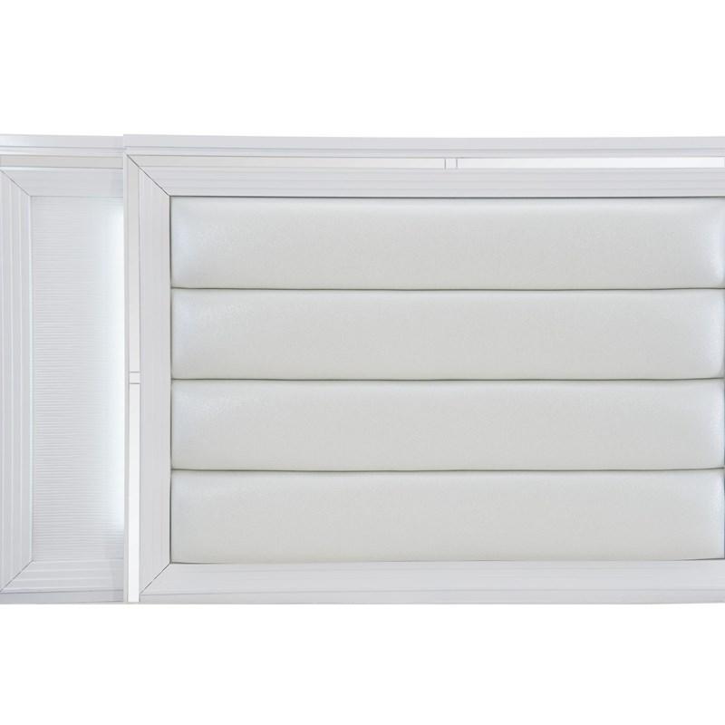 Large Picture of Homelegance Tamsin 1616W-1* Queen Platform Bed with LED Lighting and Footboard Storage