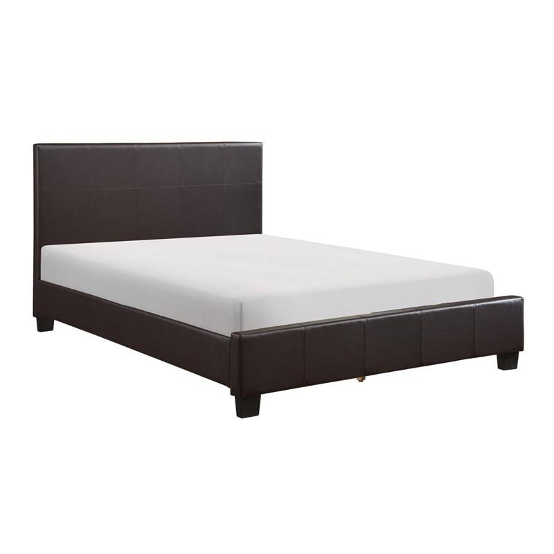 Large Picture of Homelegance Lorenzi 2220KDBR-1EK* Eastern King Platform Bed