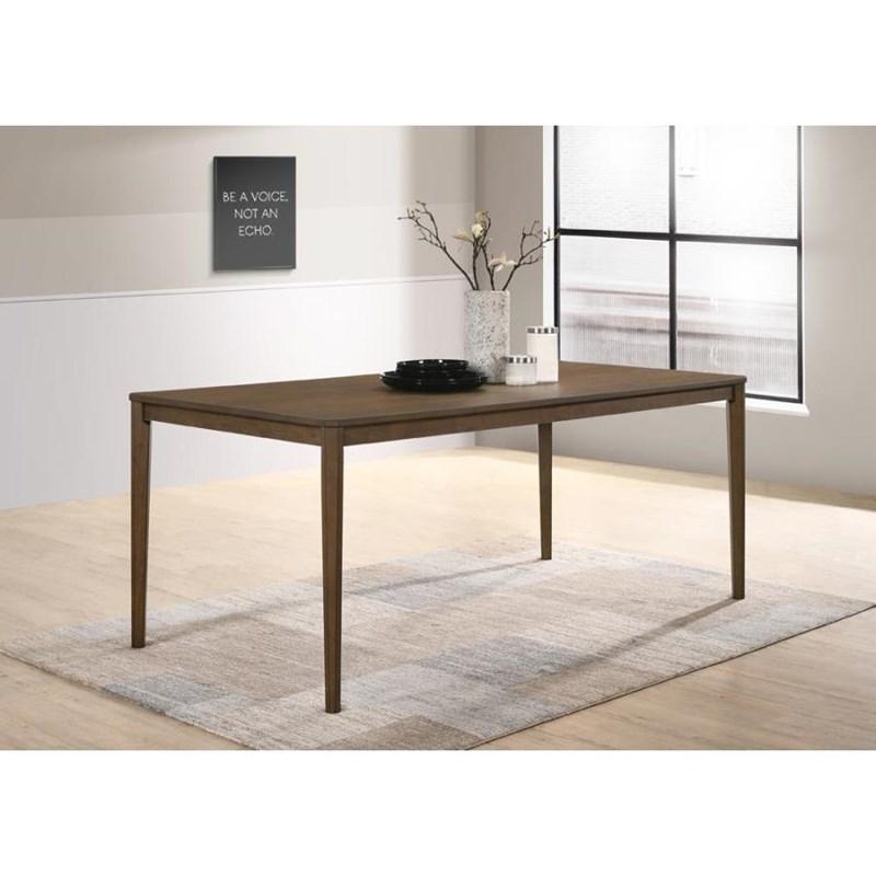 Large Picture of Coaster Furniture Wethersfield 109841 Rectangular 71-inch Wood Dining Table - Walnut