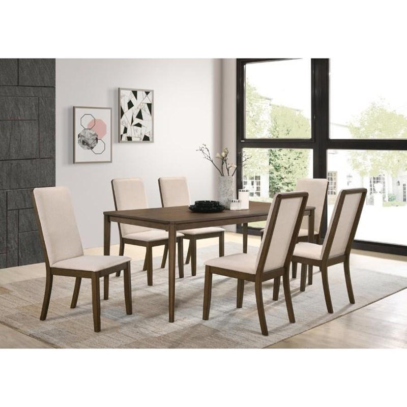 Large Picture of Coaster Furniture Wethersfield 109841 Rectangular 71-inch Wood Dining Table - Walnut