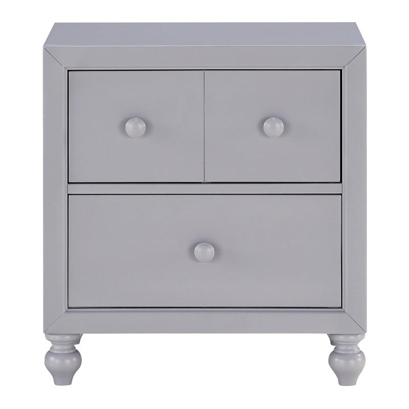 Homelegance Wellsummer 1803GY-4 Night Stand