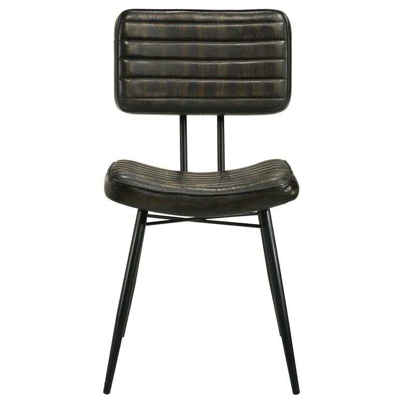 Large Picture of Coaster Furniture Misty 110652 Leather Upholstered Dining Chair - Espresso