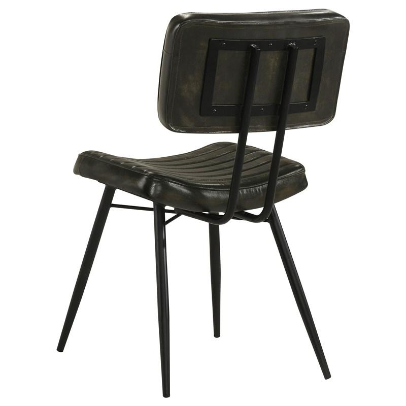 Large Picture of Coaster Furniture Misty 110652 Leather Upholstered Dining Chair - Espresso