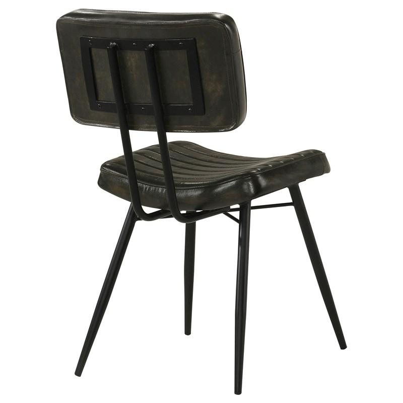 Large Picture of Coaster Furniture Misty 110652 Leather Upholstered Dining Chair - Espresso