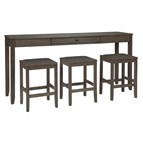 Signature Design by Ashley Caitbrook D388-223 Rectangular Dining Room Counter Table Set