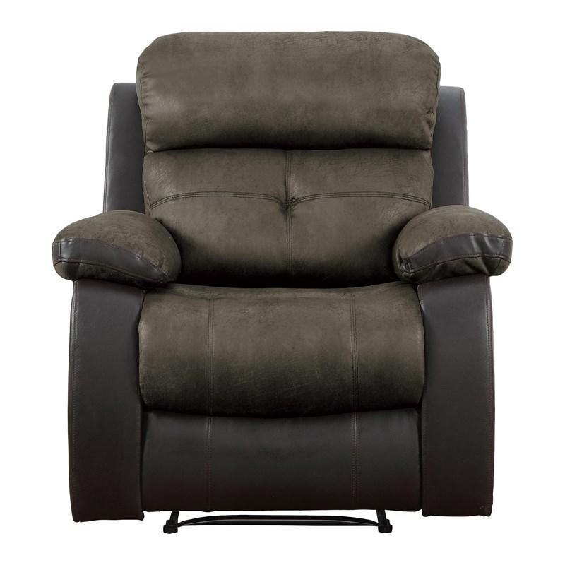 Homelegance Acadia 9801BR-1 Recliner Chair - Brown