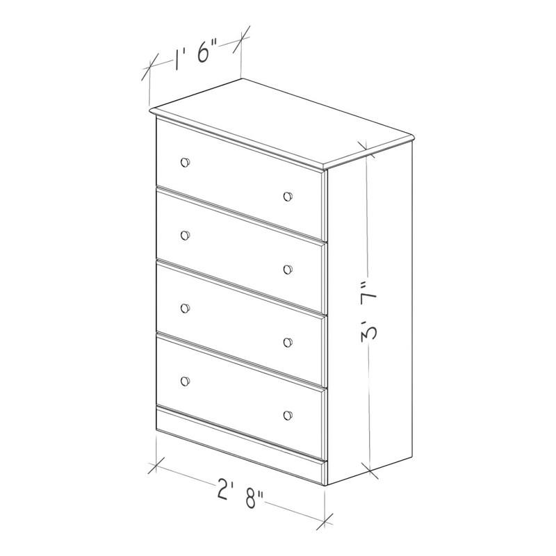 Large Picture of Perdue Woodworks Aspen Oak 15324 Chest