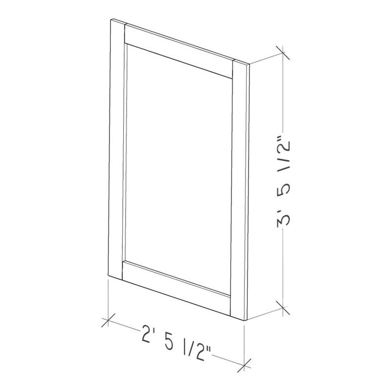 Large Picture of Perdue Woodworks Aspen Oak 15020 Dresser Mirror