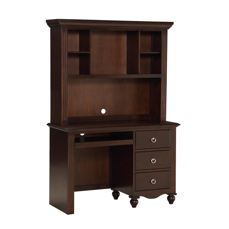 Large Picture of Homelegance Meghan 2058C-14* Writing Desk with Hutch