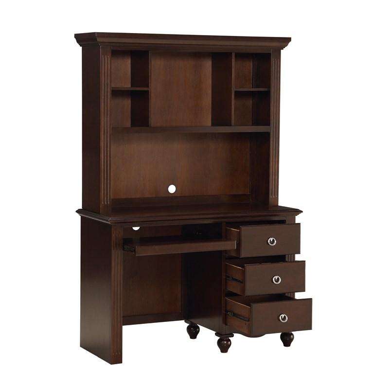 Large Picture of Homelegance Meghan 2058C-14* Writing Desk with Hutch
