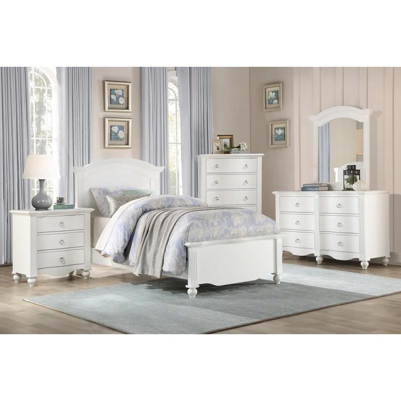 Large Picture of Homelegance Meghan 2058WH-4 Night Stand