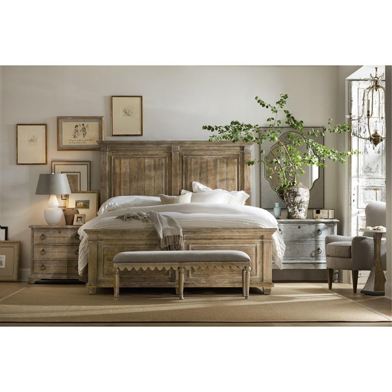 Large Picture of Hooker Furniture 5750-90016-MWD Boheme Bastogne Three-Drawer Nightstand
