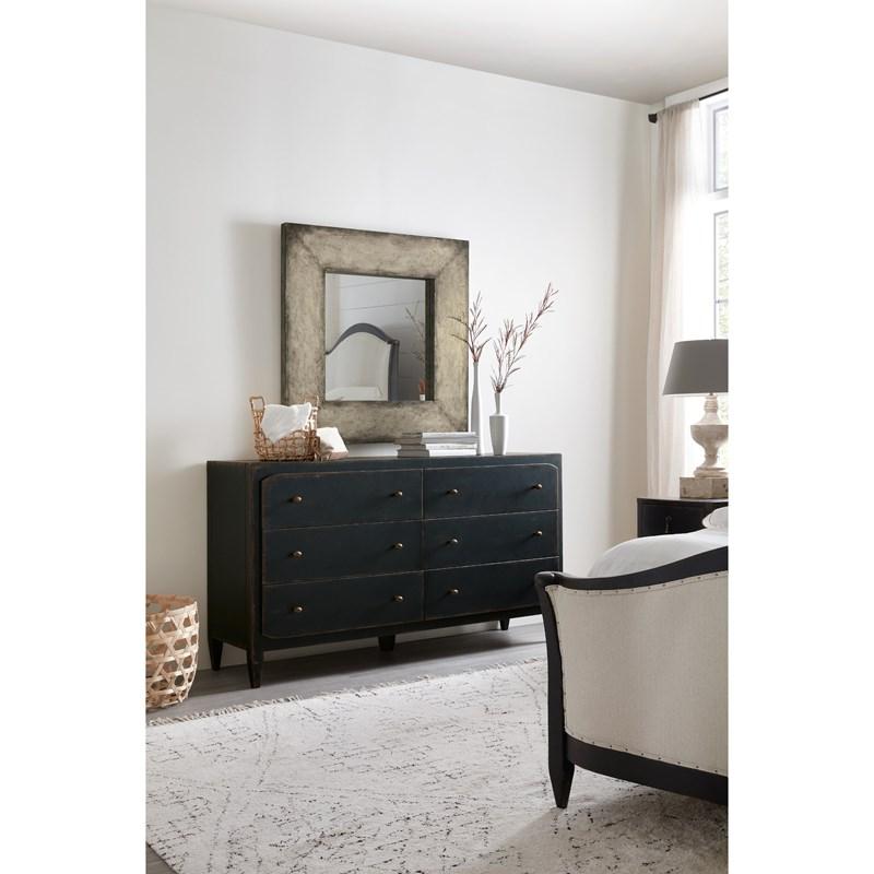 Large Picture of Hooker Furniture 5805-90002-99 Ciao Bella Six-Drawer Dresser- Black