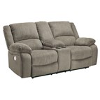 Signature Design by Ashley Draycoll 7650596 Double Reclining Power Loveseat with Console