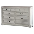 Coaster Furniture Hillcrest 223353 9-Drawer Dresser - Distressed White