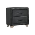 Coaster Furniture Melody 223382 Upholstered 2-Drawer Nightstand - Grey