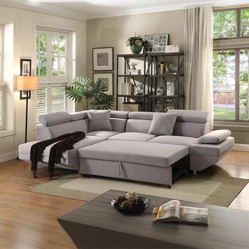 Large Picture of Acme Furniture Jemima 52990 Sectional Sofa