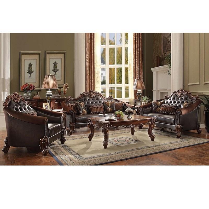 Large Picture of Acme Furniture Vendome II 53130 Sofa with 5 Pillows
