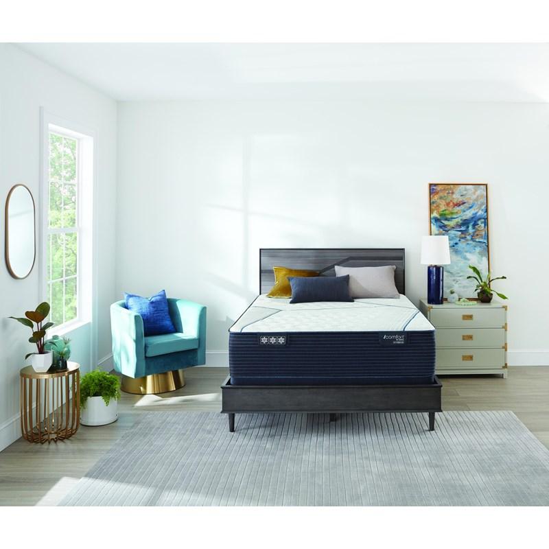 Large Picture of Serta CF3000 Hybrid Quilted Medium Mattress Set (California King)