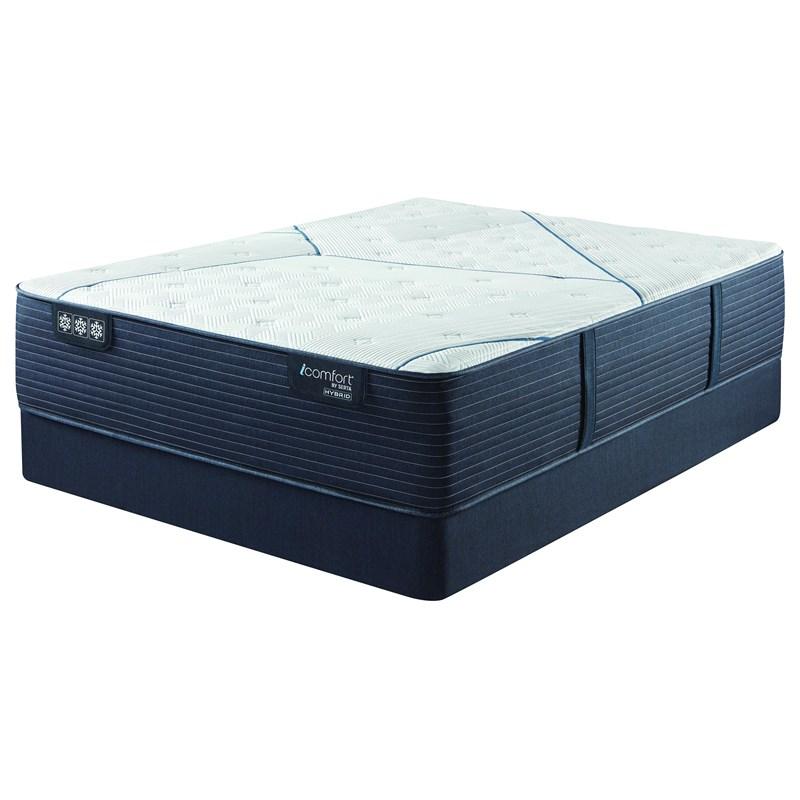 Serta CF3000 Hybrid Quilted Plush Mattress Set (California King)