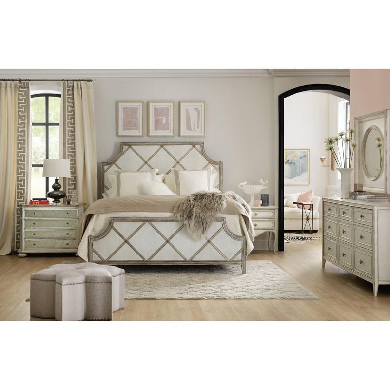 Large Picture of Hooker Furniture 5875-90366-95 Sanctuary Diamont King Panel Bed
