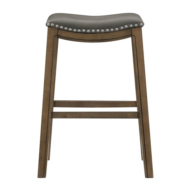 Homelegance Ordway 5682GRY-29 29 Pub Height Stool, Grey