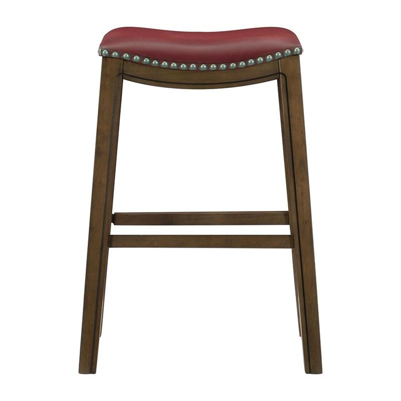 Homelegance Ordway 5682RED-29 29 Pub Height Stool, Red
