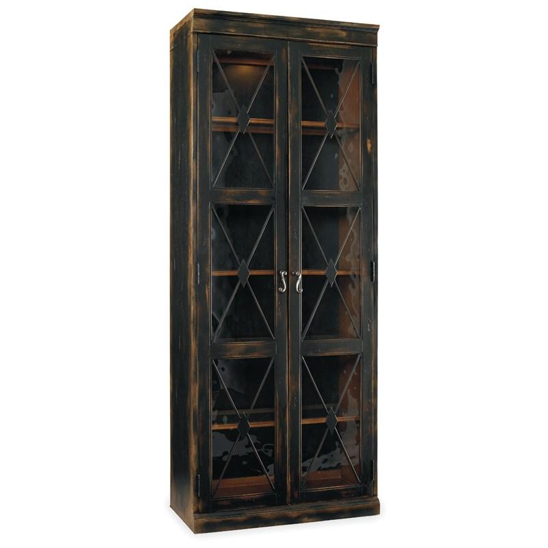 Hooker Furniture 3005-50001 Sanctuary Two-Door Thin Display Cabinet - Ebony