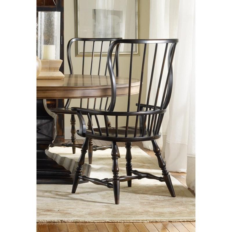 Large Picture of Hooker Furniture 3005-75300 Sanctuary Spindle Arm Chair