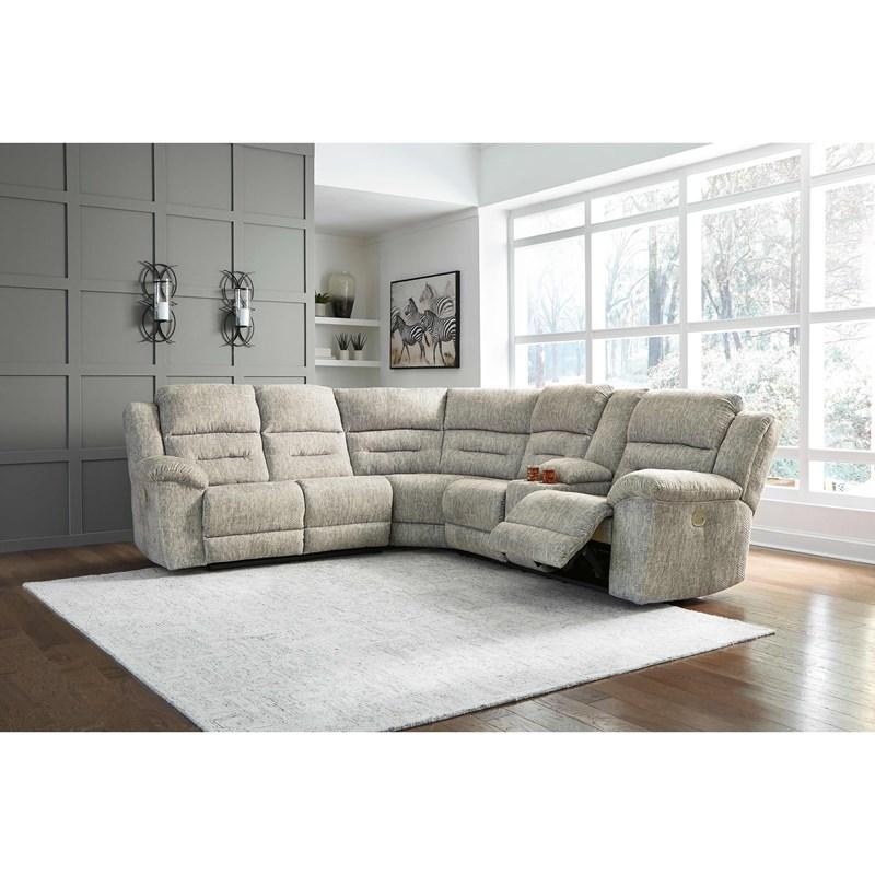 Large Picture of Signature Design by Ashley Family Den 51802S2 3 pc Power Reclining Sectional