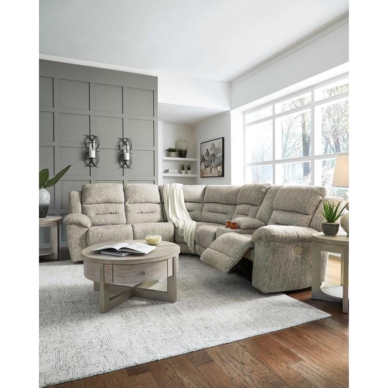 Large Picture of Signature Design by Ashley Family Den 51802S2 3 pc Power Reclining Sectional