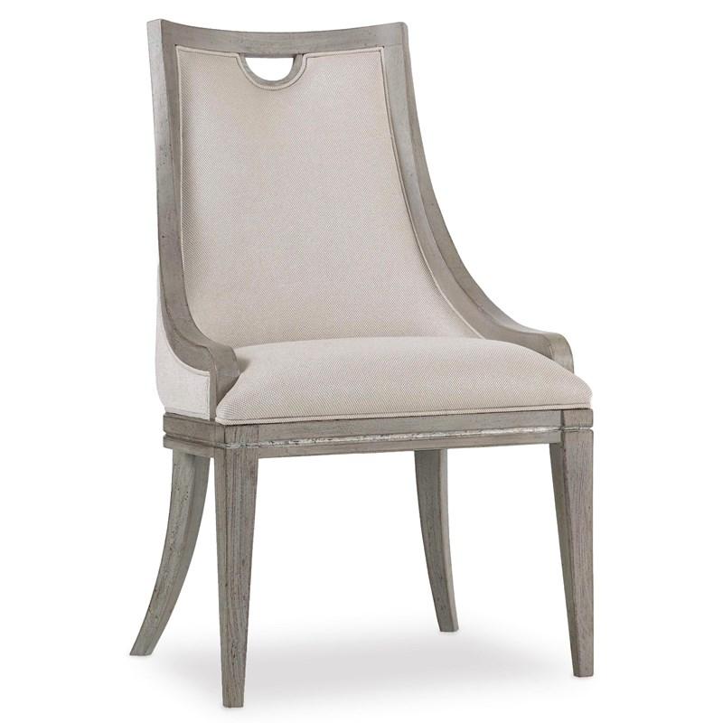 Hooker Furniture 5603-75410-LTBR Sanctuary Upholstered Side Chair