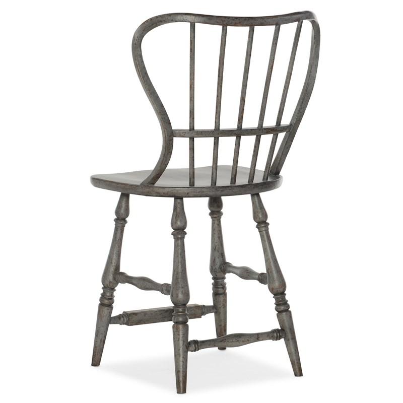 Large Picture of Hooker Furniture 5805-75351-96 Ciao Bella Spindle Back Counter Stool-Speckled Gray