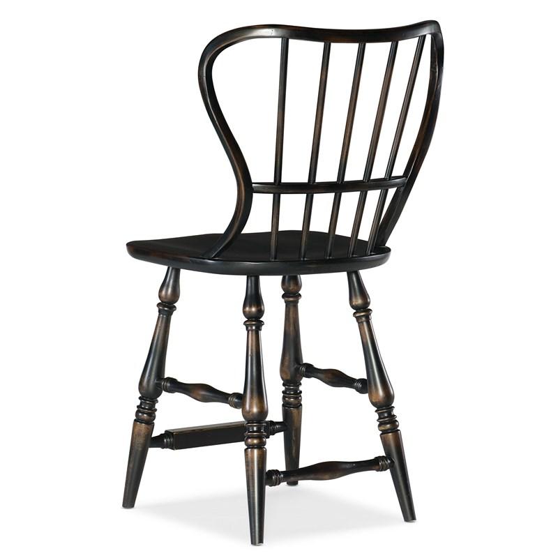 Large Picture of Hooker Furniture 5805-75351-99 Ciao Bella Spindle Back Counter Stool-Black