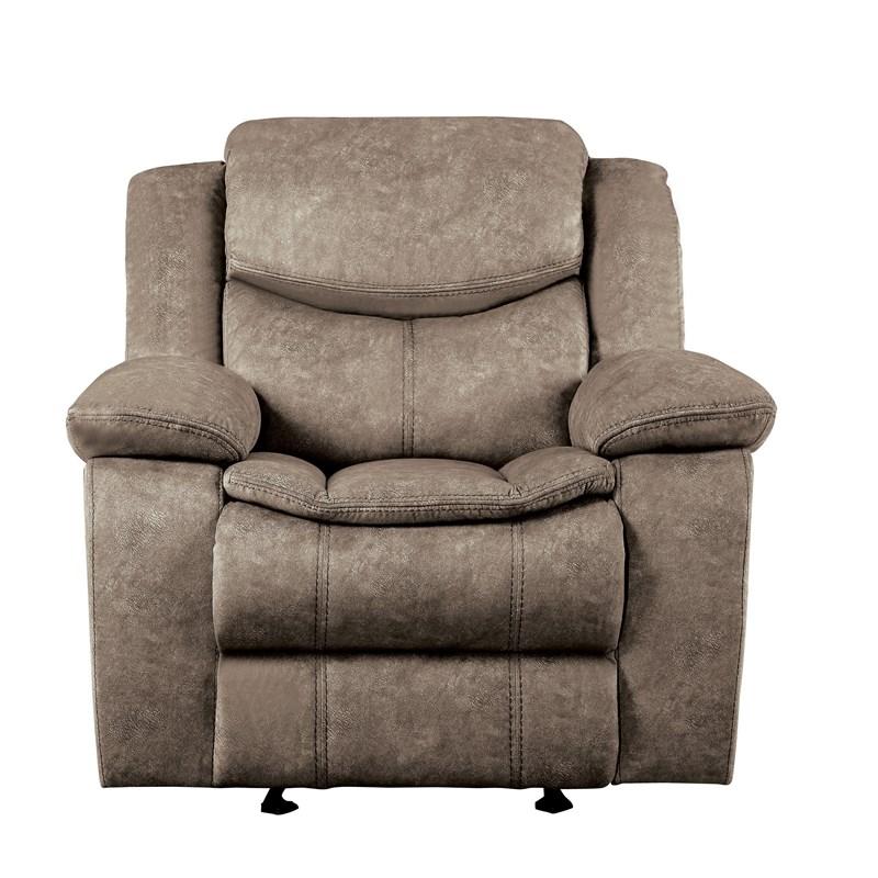 Homelegance Bastrop 8230FBR-1 Glider Reclining Chair