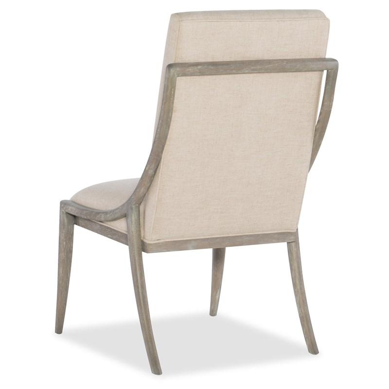 Large Picture of Hooker Furniture 6050-75510-GRY Affinity Slope Side Chair