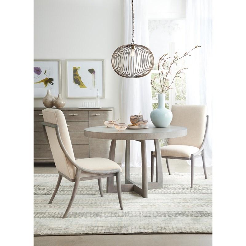 Large Picture of Hooker Furniture 6050-75510-GRY Affinity Slope Side Chair