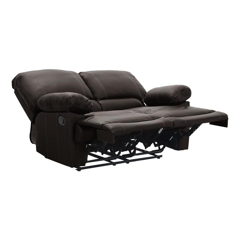 Large Picture of Homelegance Cassville 8403-2 Double Reclining Love Seat - Brown