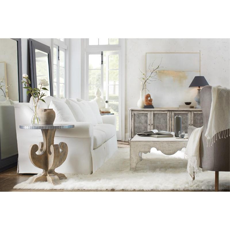Large Picture of Hooker Furniture 5750-80112-LTWD Boheme Flanders Square Cocktail Table