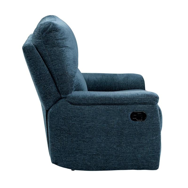 Large Picture of Homelegance Dickinson 9413IN-1 Reclining Chair - Indigo