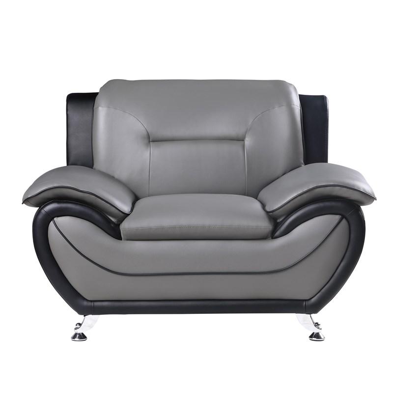 Homelegance Matteo 9419-1 Chair - Black/Grey