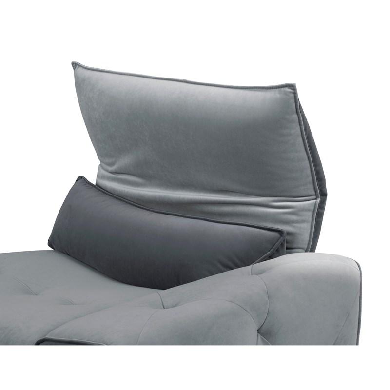 Large Picture of Homelegance Helix 9459GY*5SCPW 5 pc Power Reclining Sectional with Adjustable Headrests